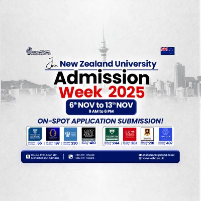 New Zealand University Admission Week Banner